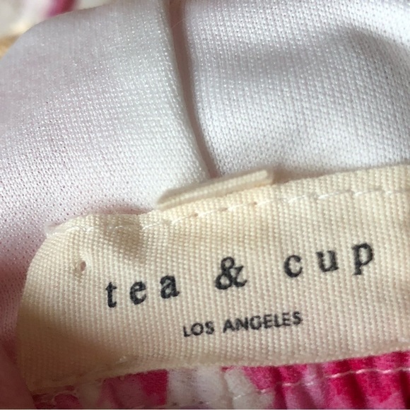 Tea & Cup Los Angeles Floral Backless Romper Medium - Picture 10 of 13